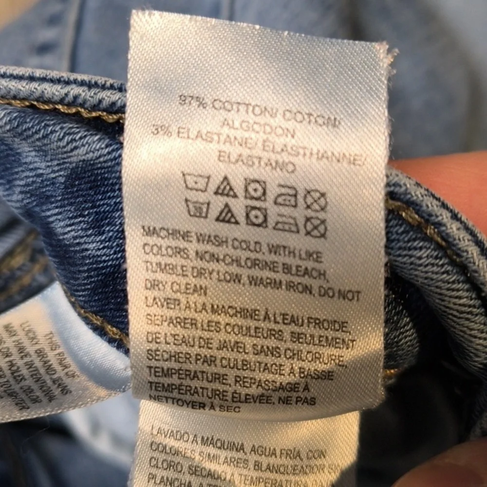 Lolita Super Skinny w/25" Inseam🍀Low Rise Lucky Brand Denim Jeans sac906 - Picture 8 of 8